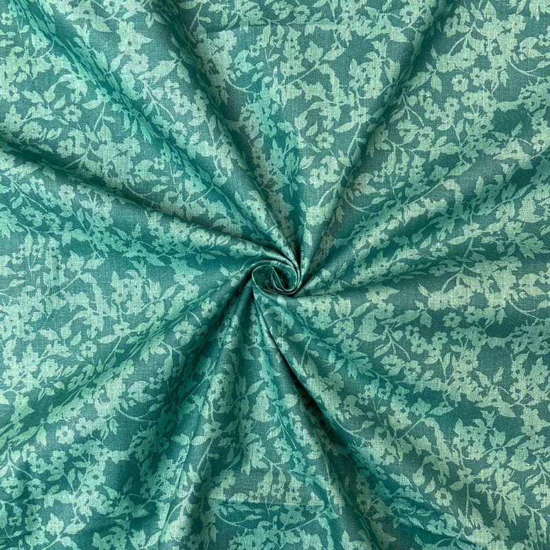 Printed Cotton BAIBA Malachite / Fir